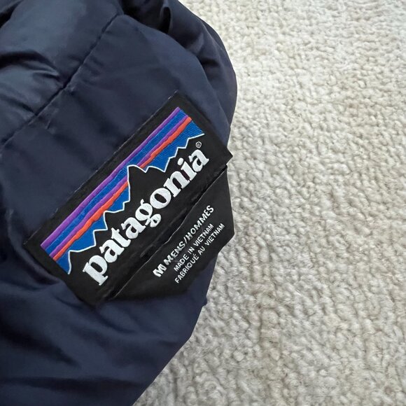 Patagonia Nano Puff Blue Zip Up Puffer Vest Jacket M - Picture 2 of 10